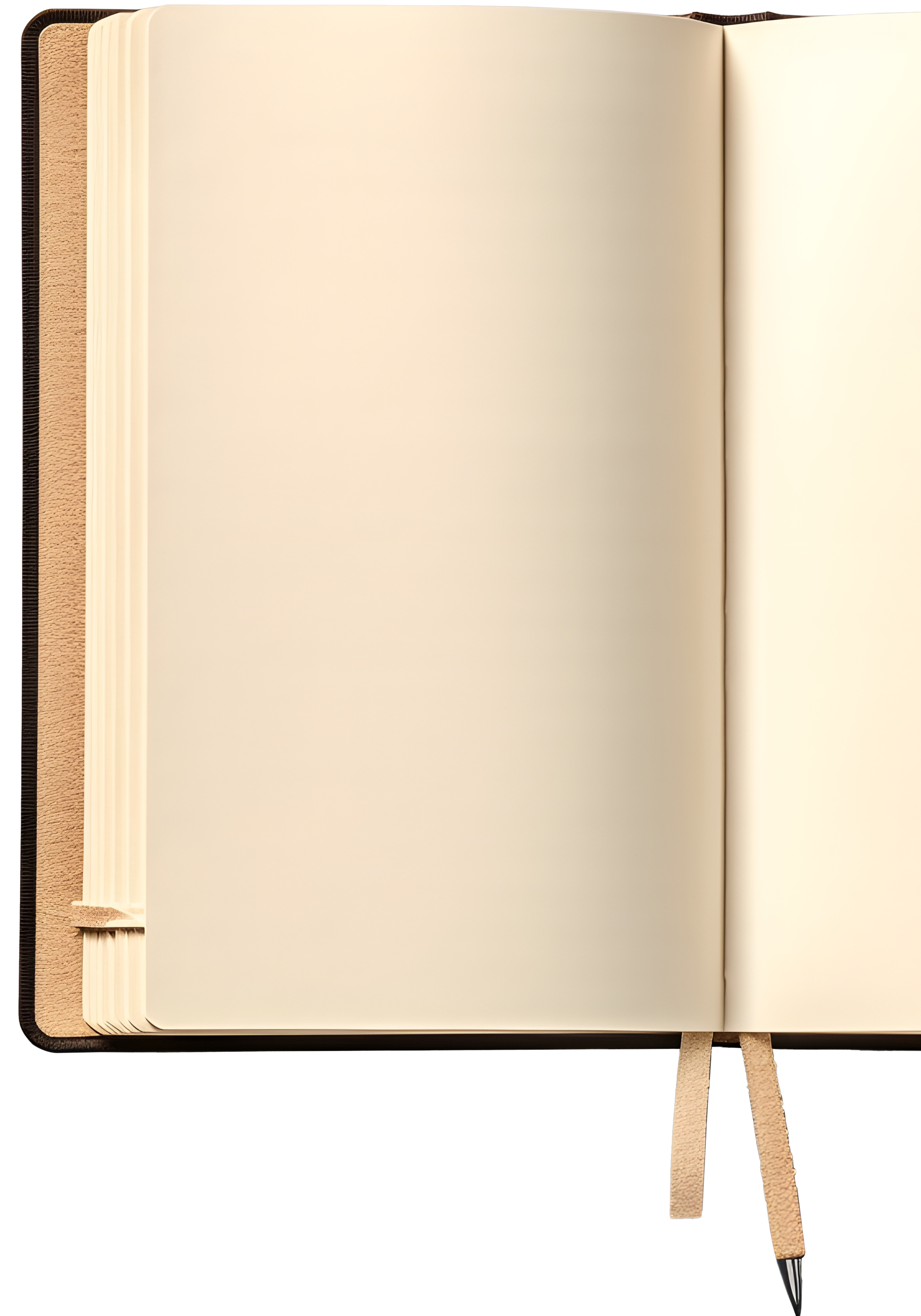 Notebook paper page with no background, fit to square